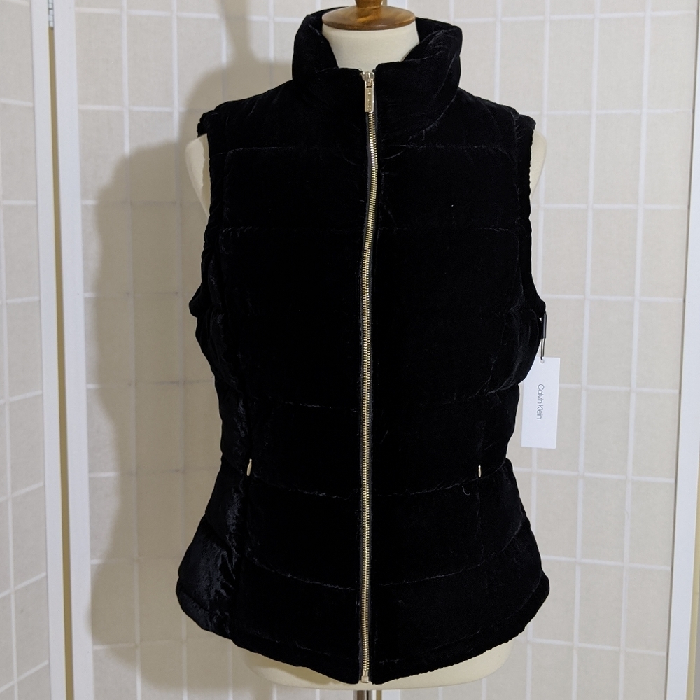 Calvin Klein Puffer Black Vest Jacket NWT Sz M